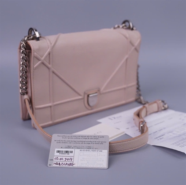 Túi Dior Woc màu hồng nude sz25 (BQ) KG+