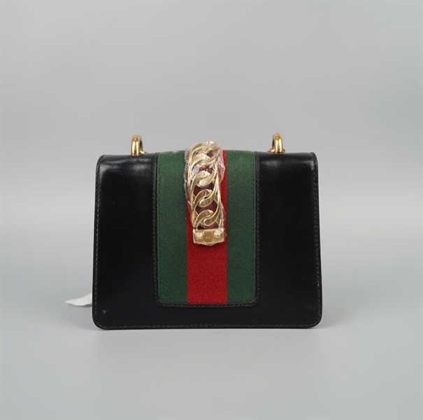 Túi GG sylvie màu đen (thiếu strap) 431666493075 sz16 (BQ) KG+