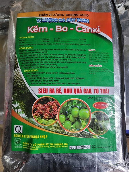 TRUNG VI LƯỢNG ( SIÊU KẼM 20KG)
