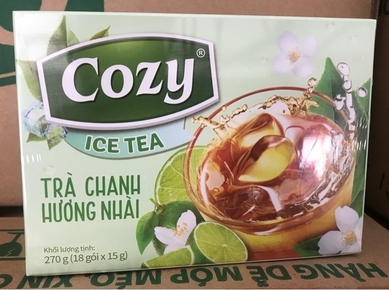 Trà icetea Cozy chanh nhài hoà tan 15g*18 gói