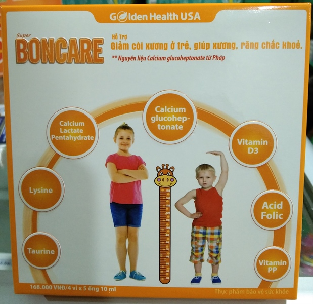 Super Boncare (Hộp 20 ống x 10ml) (Giảm còi xương ở trẻ) - Golden Health