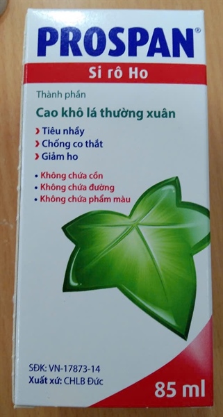 Prospan cough syrup 85ml - CHLB Đức