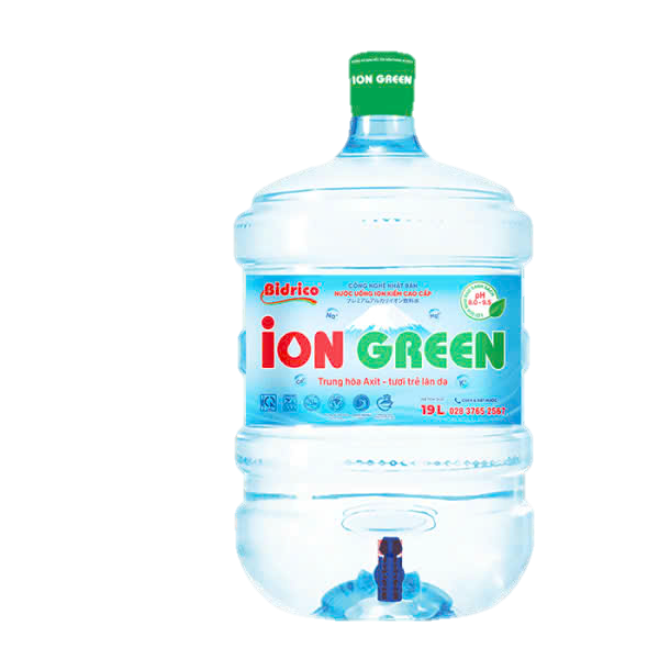 Nước bình Bidrico Ion Green 19L
