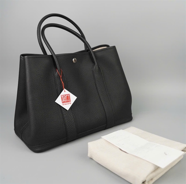 Túi Hermes Garden Party màu đen sz36 KG+