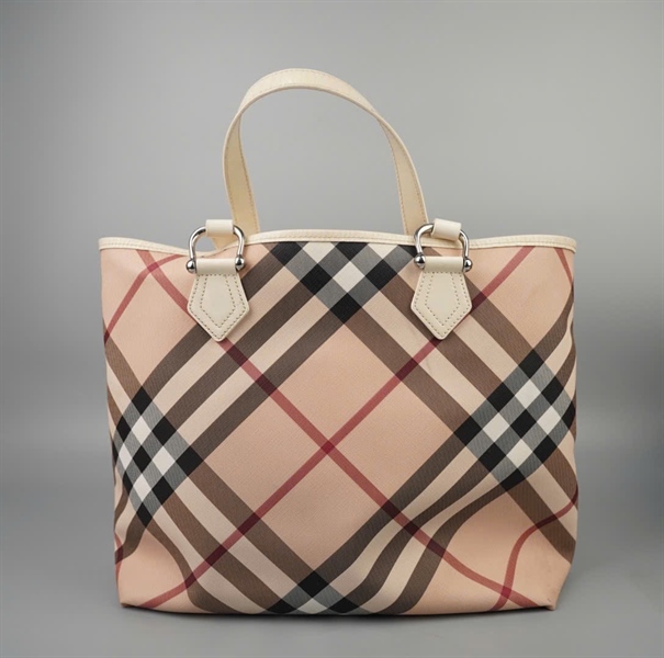 Túi BBR tote màu nude sọc CNPANSIM1PAN sz36 +