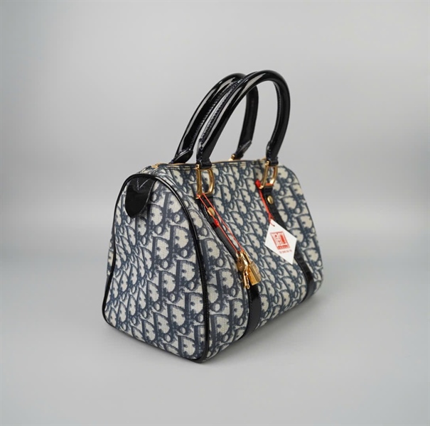 Túi Dior Speedy màu xám viền đen (BO C 0111) kèm ổ + chìa sz26 +