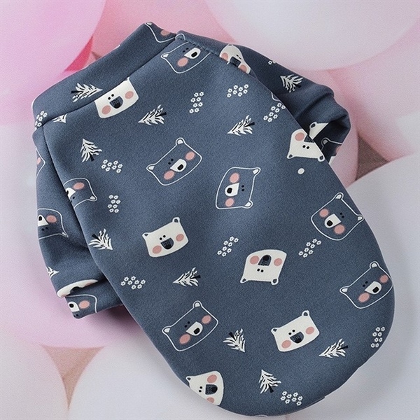 Áo hoạ tiết gấu xanh than