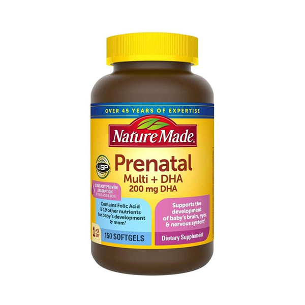 Nature made prenatal multi 200mg dha (l/150v)