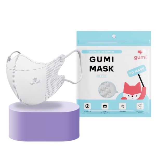 Gumi khẩu trang 5D 10c thùng 50 gói