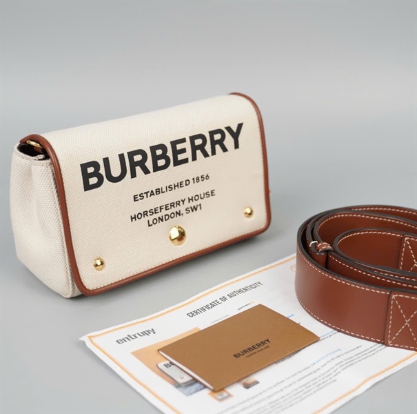 Túi BBR trắng viền nâu (ROPELFIO71SEB) sz18 (BQ) KG+