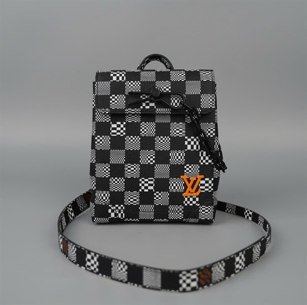 Túi LV Steamer ô vuông trắng đen sz15 (HC)+