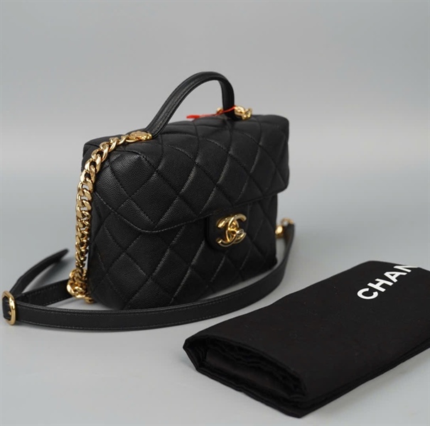 Túi Chanel Handle đen (UH0K2TNG) sz17 (HC)+