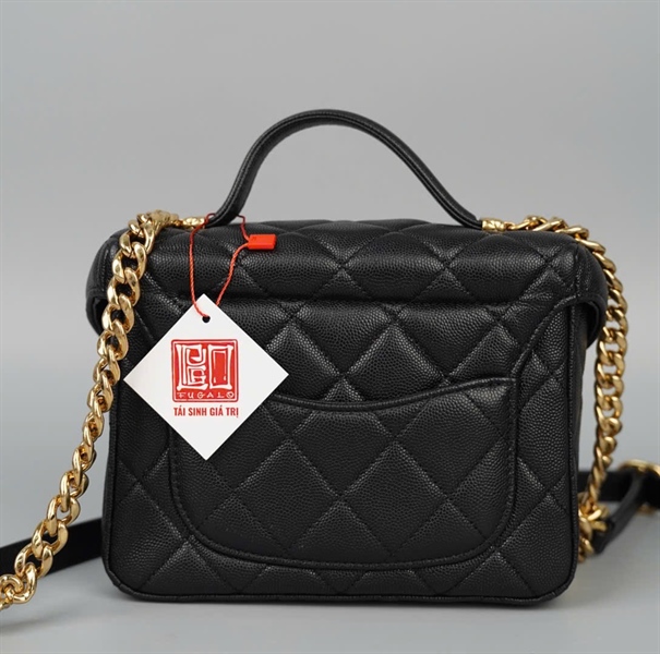 Túi Chanel Handle đen (UH0K2TNG) sz17 (HC)+