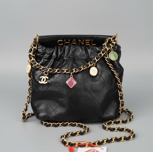 Túi Chanel Hobo đen (AKT86L7C) sz16 (HC)+