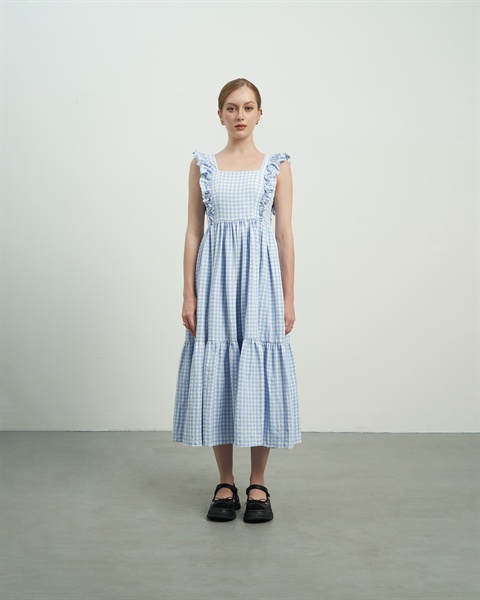 Blue Ruffle Dress