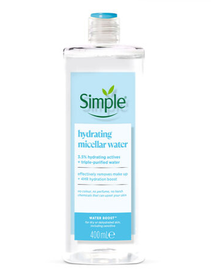 NƯỚC TẨY TRANG SIMPLE HYDRATING MICELLAR WATER - 400ML #XANH DƯƠNG