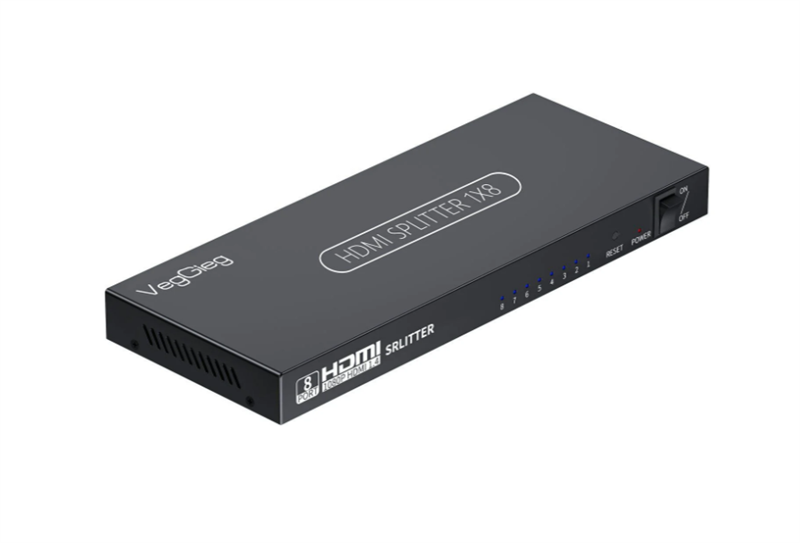 Bộ chia HDMI 1-8 VegGieg VHD08 (1Y)