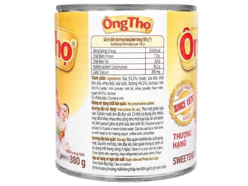 SĐCĐ ÔNG THỌ THƯỢNG HẠNG NẮP KHUI 380gr