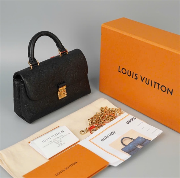 Túi LV Madeleine hoa đen 2 strap sz19 KG+