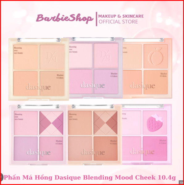 Phấn Má Hồng 4 Ô Dasique Blending Mood Cheek #04 BEIGE KNIT