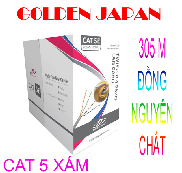 CÁP MẠNG Xám GOLDEN JAPAN - Đồng NGUYÊN CHẤT Lẻ tính Mét