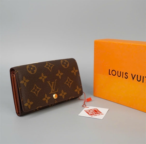 Ví LV hoa nâu lửng gập 2 (LT) KG+