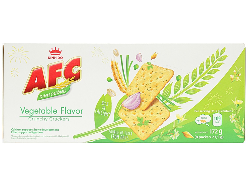 Bánh AFC Vị Rau hộp 172g