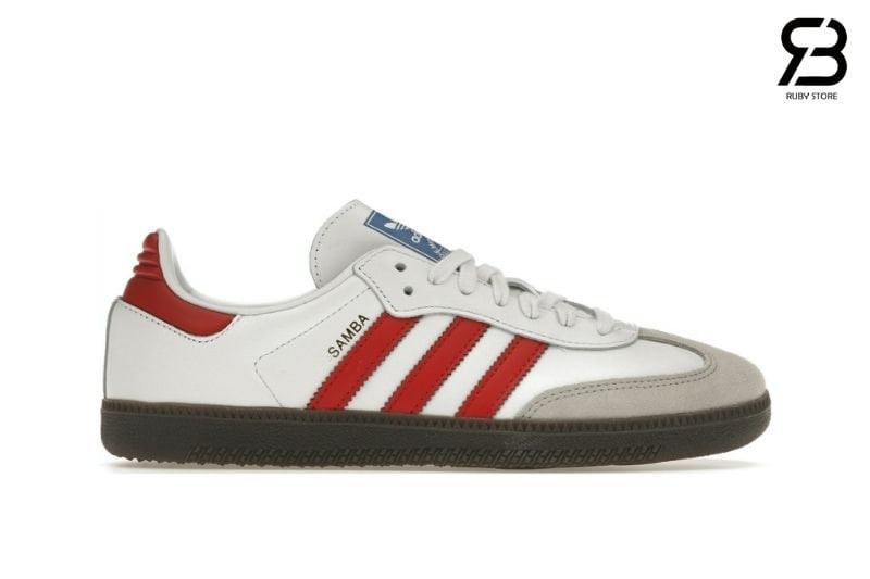 Adidas Samba Trắng Đỏ