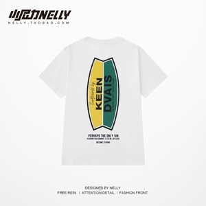 TT Áo Phông Ngắn Tay Cổ Tròn Nelly Heybig Phong Cách Hồng Kông Rộng Rãi