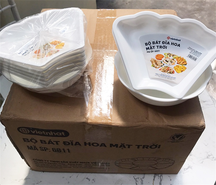 Bộ bát đĩa Hoa Mặt Trời ĐK 38cm (6811)