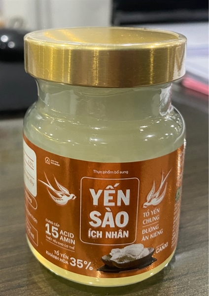 Yến sào Ích Nhân tổ yến chưng đường ăn kiêng (Hộp 1 lọ x 70ml) - Vinanest VN 2