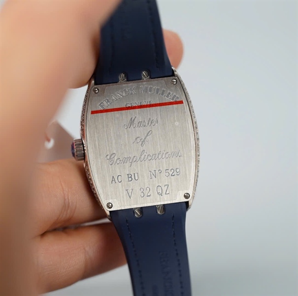 Đồng hồ Franck Muller dây xanh kim số xanh (No529) (HC) KG+