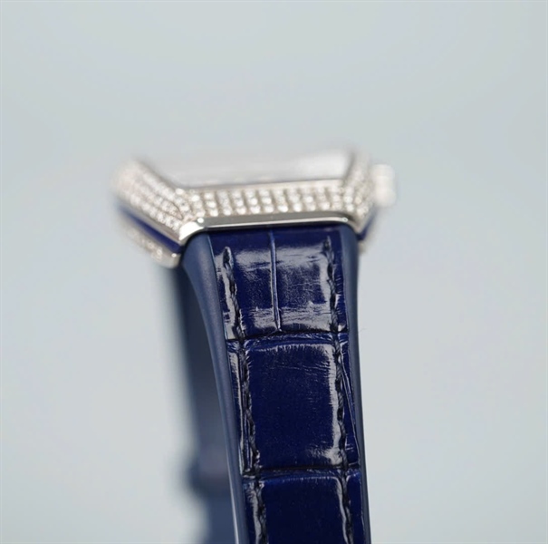 Đồng hồ Franck Muller dây xanh kim số xanh (No529) (HC) KG+