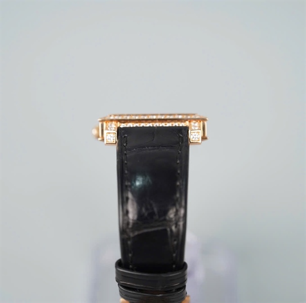 Đồng hồ Geneve dây đen mặt vuông (No00) (HC) KG+