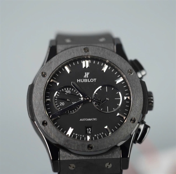 Đồng hồ Hublot dây đen trơn (1365295) (HC) KG+