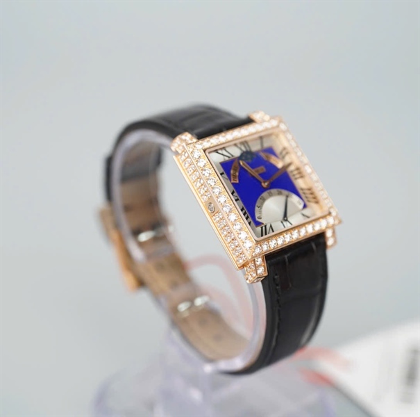 Đồng hồ Geneve dây đen mặt vuông (No00) (HC) KG+