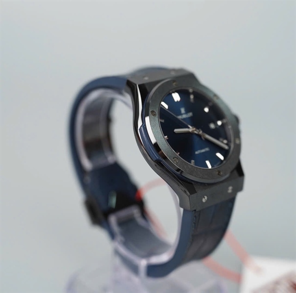 Đồng hồ Hublot dây đen mặt xanh (1340286) (HC) KG+