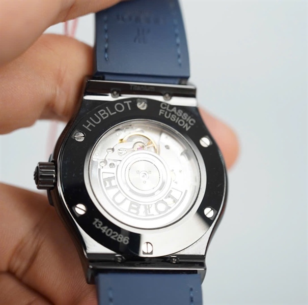 Đồng hồ Hublot dây đen mặt xanh (1340286) (HC) KG+