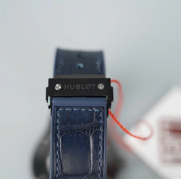 Đồng hồ Hublot dây đen mặt xanh (1340286) (HC) KG+