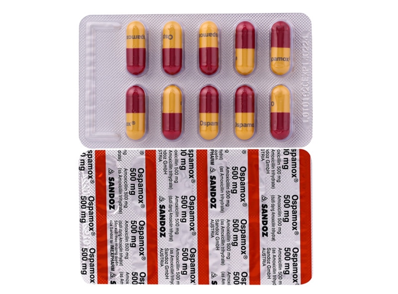 Ospamox 500mg sandoz (vỉ/10v)