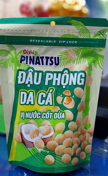 Oishi Pinattsu đậu phộng da cá vị nước cốt dừa 80g