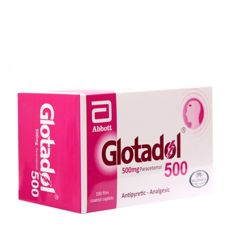 Glotadol 500mg abbott (hộp/100viên nén)(hồng)