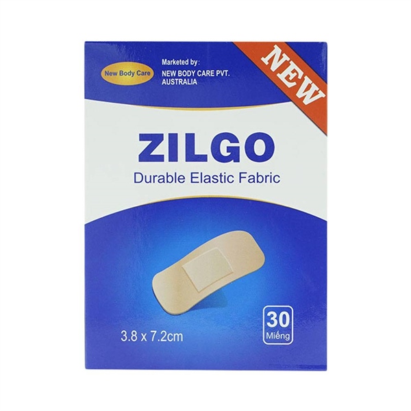 Băng cá nhân bản lớn zilgo 3.8x7.2cm (h/30m)