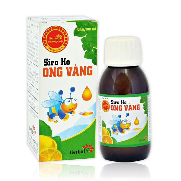 Siro ho ong vàng herbal-5 (c/100ml)