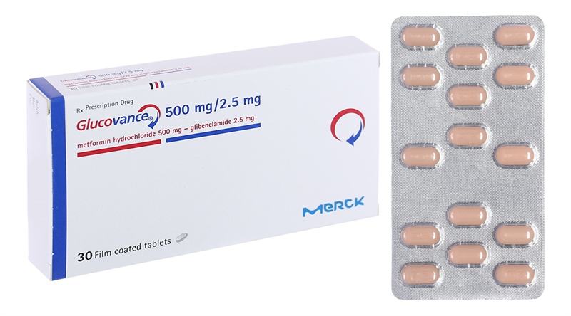 Glucovance 500mg/2.5mg merck (h/30v)
