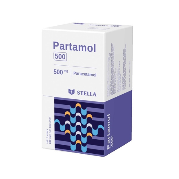 Partamol paracetamol 500mg stella (c/200v)