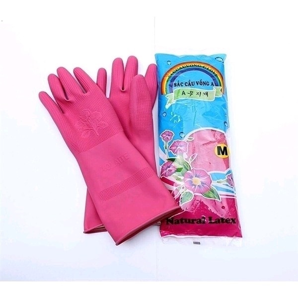 Găng tay cao su dài l