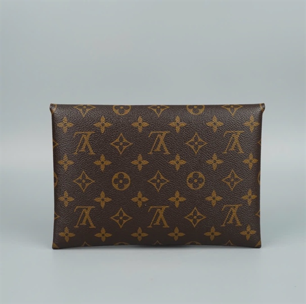 Ví LV bao thư hoa nâu lòng hồng SN4158 (LT)KG+