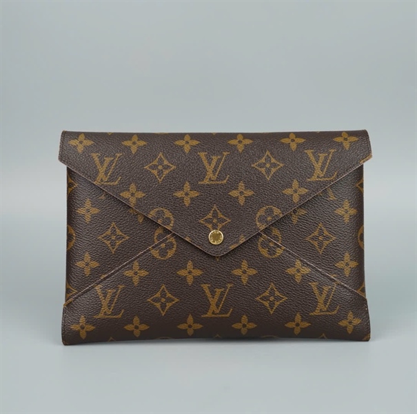 Ví LV bao thư hoa nâu lòng hồng SN4158 (LT)KG+