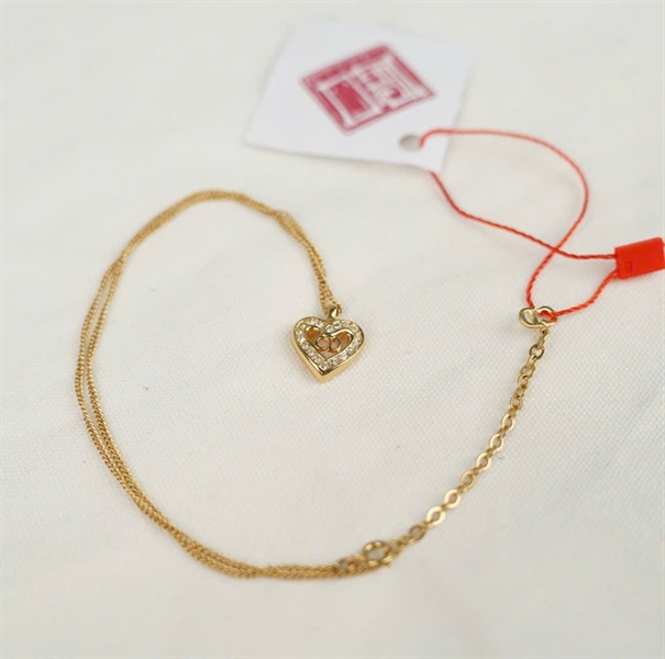 Dây chuyền Dior trái tim KG+